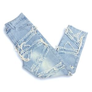 BOYS FASHIONABLE Distressed Light Blue Jeans